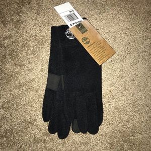Black fleece Timberland gloves size small